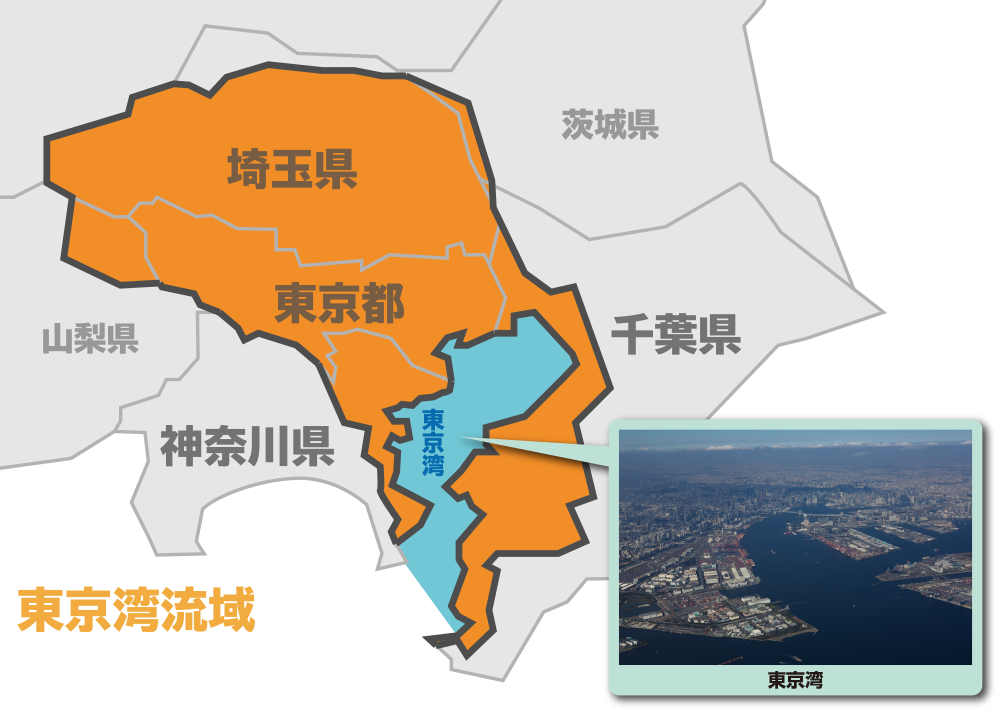 東京湾再生７つのアピールポイントMAP